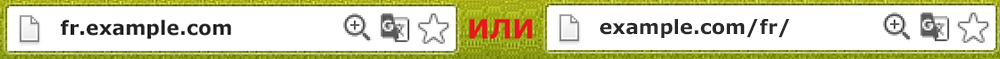 Языковая версия на поддомене или внутренних разделах