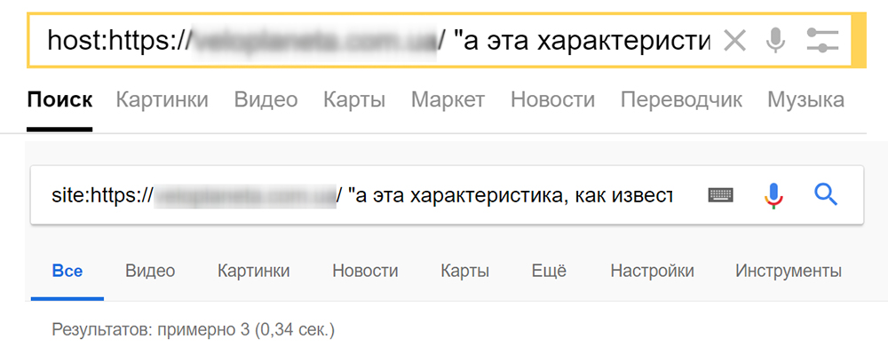 Проверка сайта на дубликаты страниц