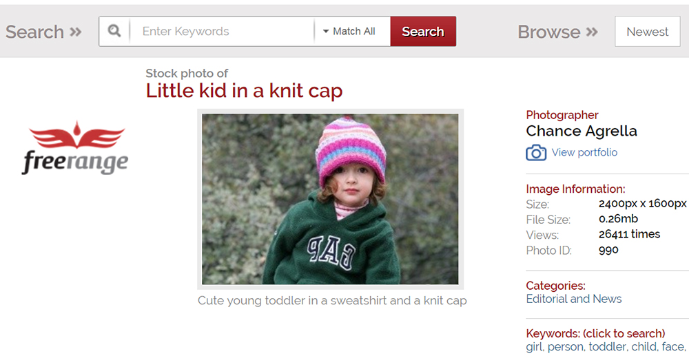 Бесплатный фотосток Freerangestock.com.