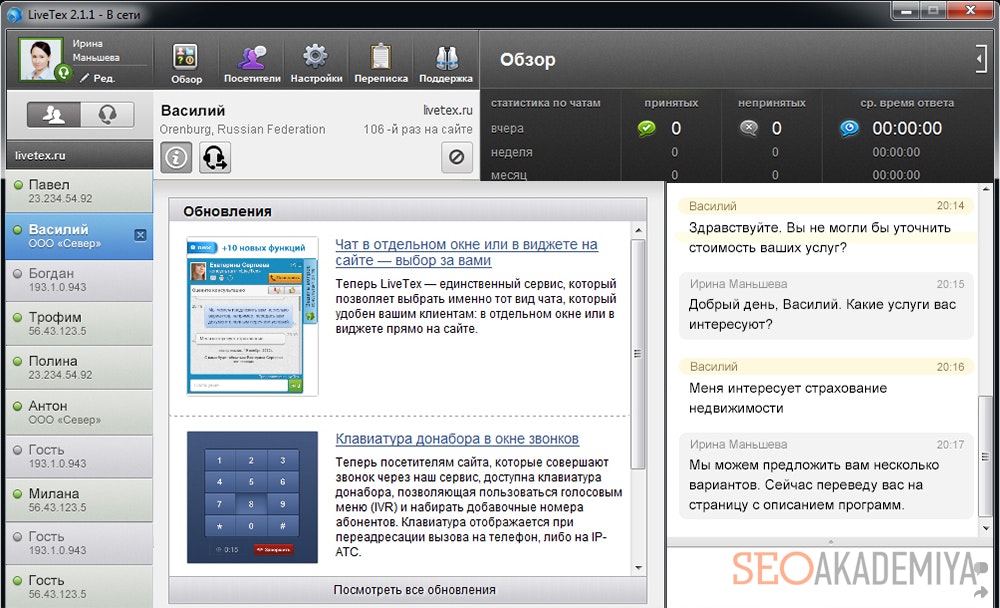 Livetex консультант онлайн