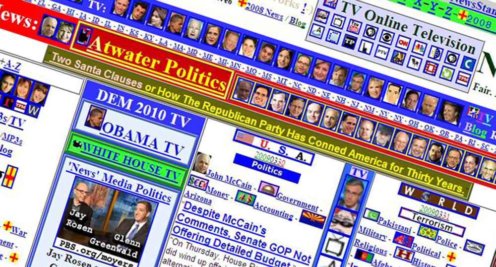 Изображение неудачного дизайна сайта