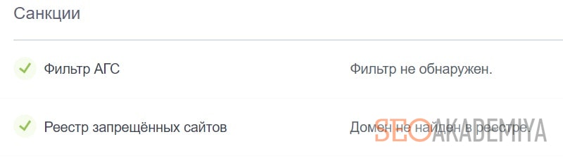 Анализ сайтов доноров на санкции пс