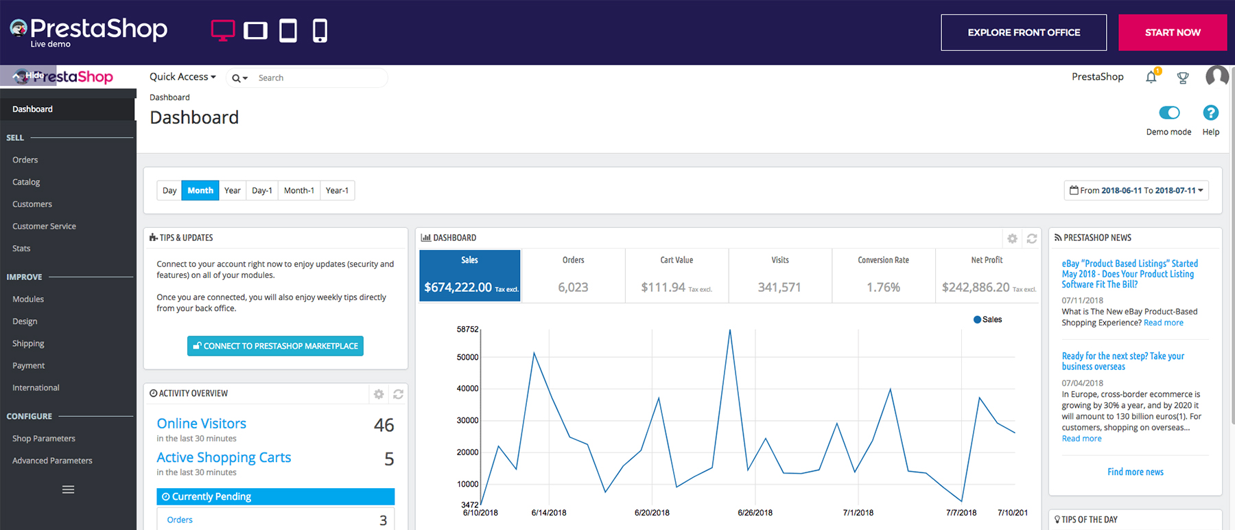CMS PrestaShop для интернет-магазина