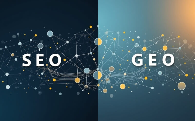 GEO та SEO порівняння фото