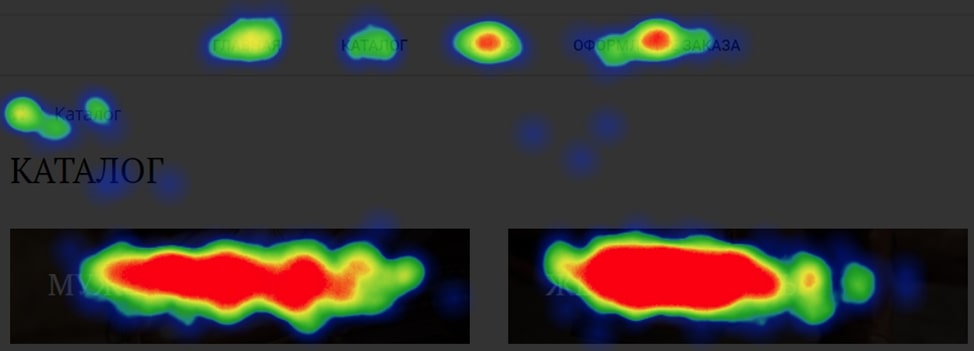 Как выглядит тепловая карта кликов