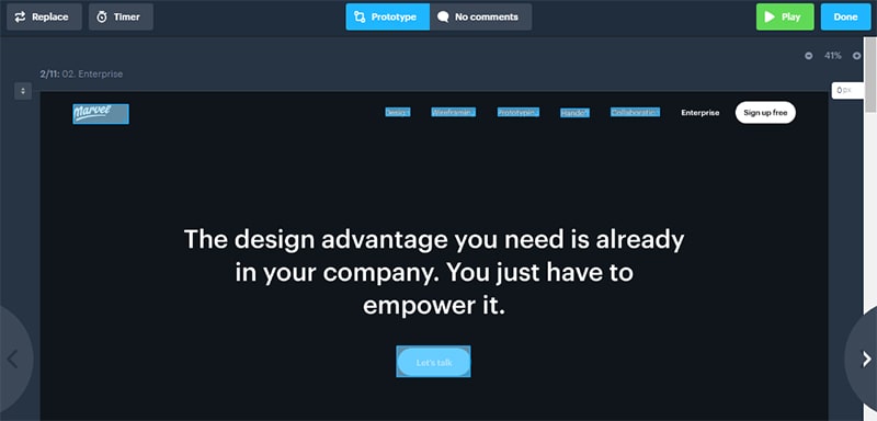 Marvel для разработки прототипов веб-приложений