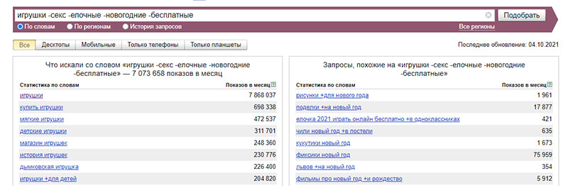 неправильно собранная семантика