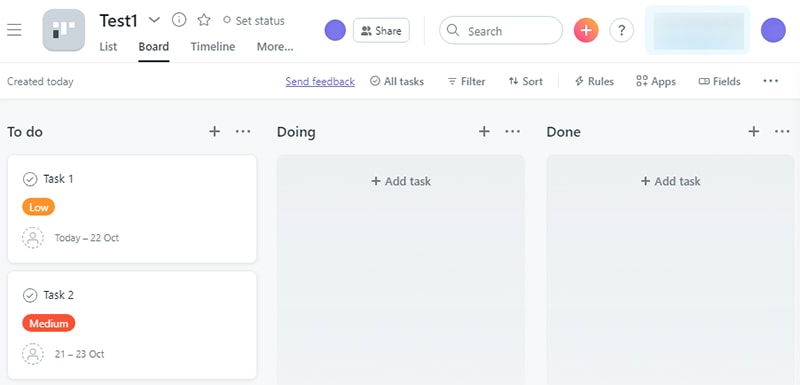 планировщик проектов Asana