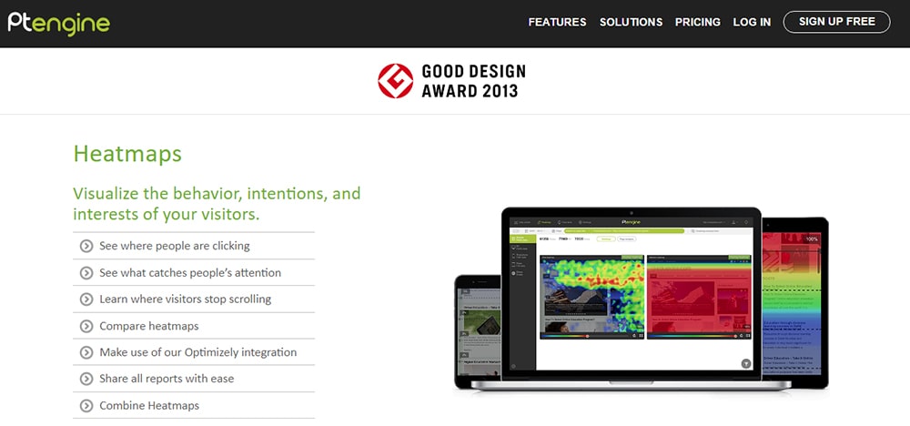 Инструмент ptengine для карт кликов