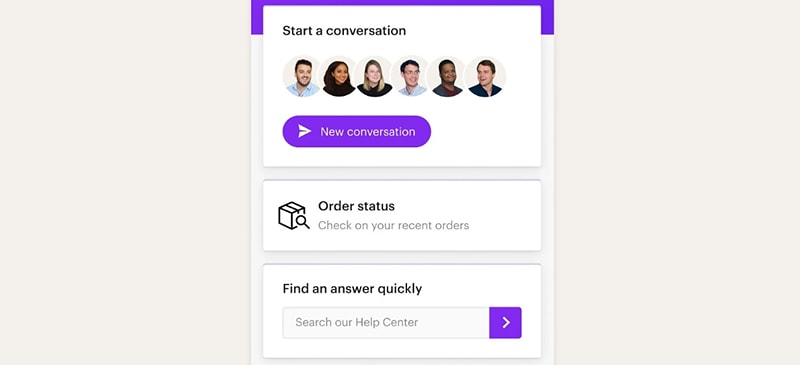 Виджет чата intercom картинка
